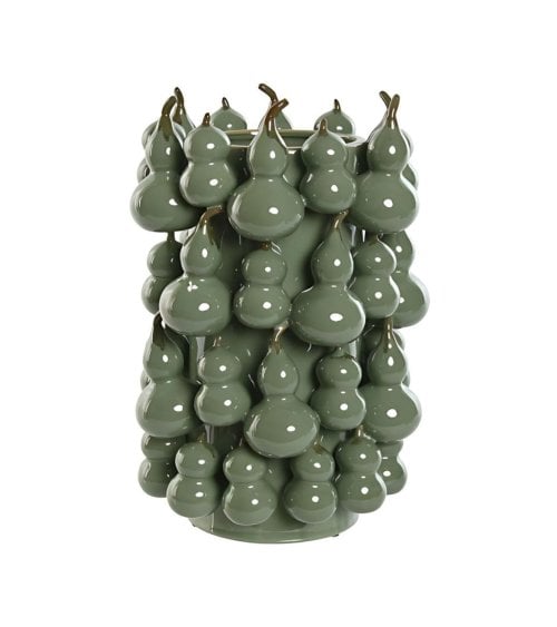 Jarrón Verde de Calabazas de Gres