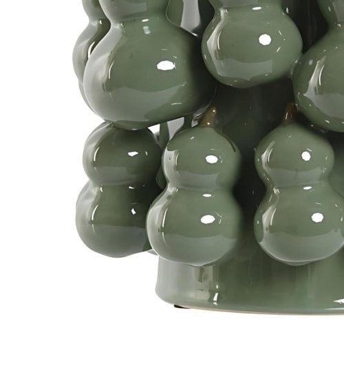 Jarrón Verde de Calabazas de Gres
