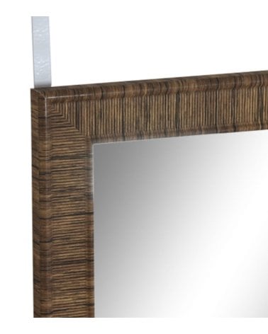 Espejo para Puerta con Marco Estilo Madera