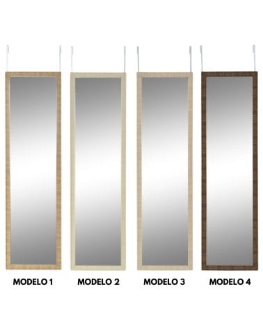 Espejo para Puerta con Marco Estilo Madera