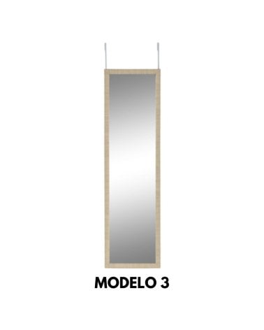 Espejo para Puerta con Marco Estilo Madera