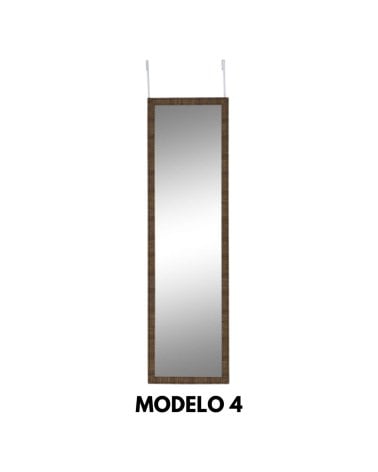 Espejo para Puerta con Marco Estilo Madera