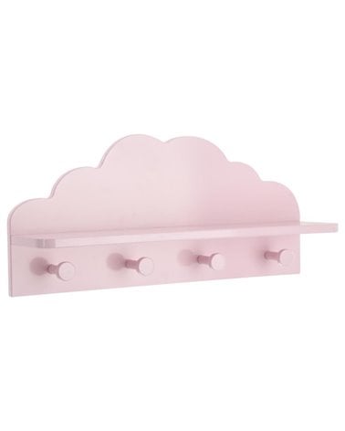 Perchero de Pared con Estante en Forma de Nube