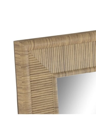 Espejo de Pared con Marco Estilo Madera Clara