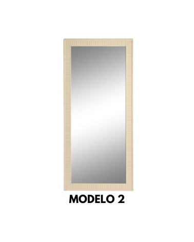 Espejo de Pared con Marco Estilo Madera Clara