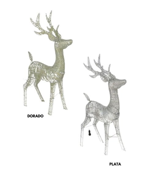 Reno de 115 cm con 72 Luces LED Brillantes