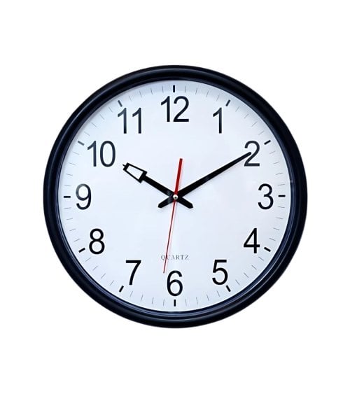 Reloj Clásico con Marco Negro