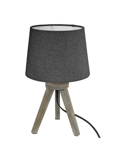 Lámpara de Mesa con Mini Tripode de Pino