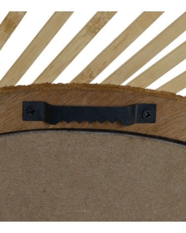 Espejo Cicular de Bambú para Decoración de Pared