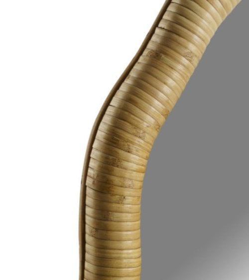 Espejo con Ondas de Bambú v