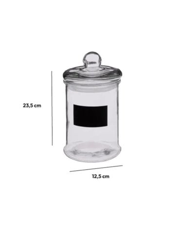 Tarro de Cristal con Pizarra