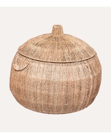 Cesta Balaya de Yute Natural con Tapa