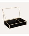 Joyero Penelope Negro con Tapa de Cristal