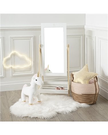 Espejo de Pie Infantil con Estante Bajo