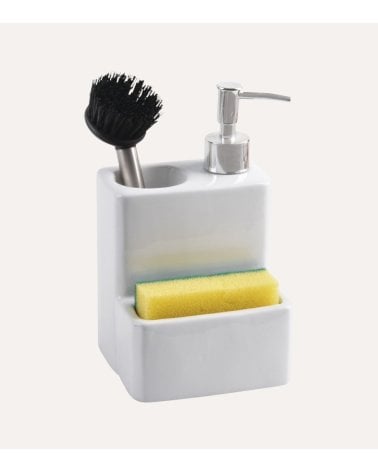Estropajero con Dispensador de Cerámica