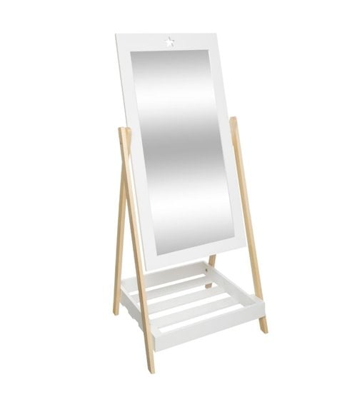 Espejo de Pie Infantil con Estante Bajo