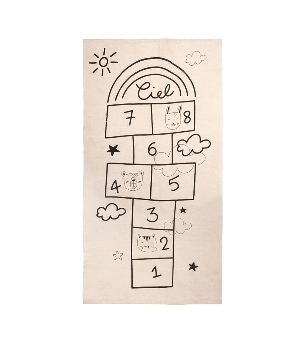 Alfombra de Algodón con Juego de Rayuela