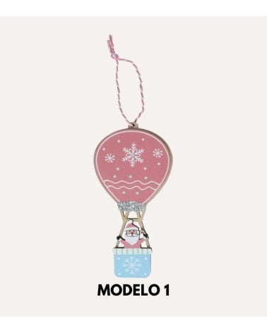 Colgante Personaje Navideño en Globo para Árbol