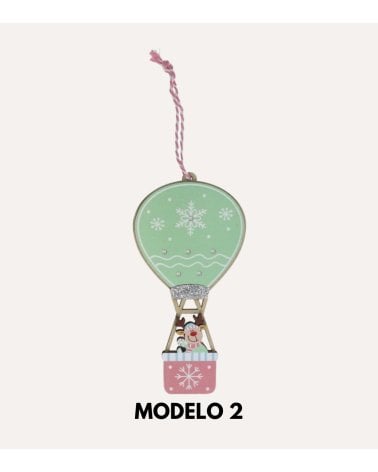 Colgante Personaje Navideño en Globo para Árbol