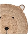 Alfombra Infantil de Yute Trenzado con Diseño de Oso