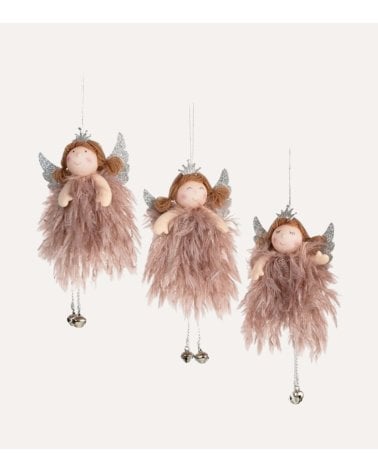 Colgantes de Ángeles con Corona para Árbol