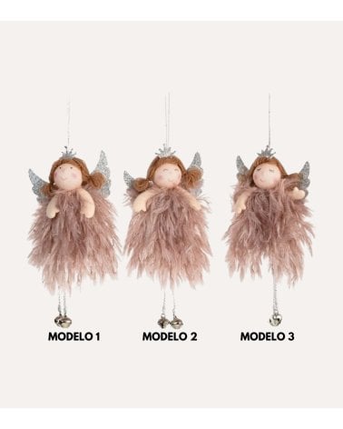 Colgantes de Ángeles con Corona para Árbol
