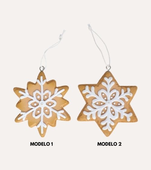 Colgante de Galleta de Copo de Nieve