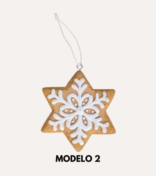 Colgante de Galleta de Copo de Nieve