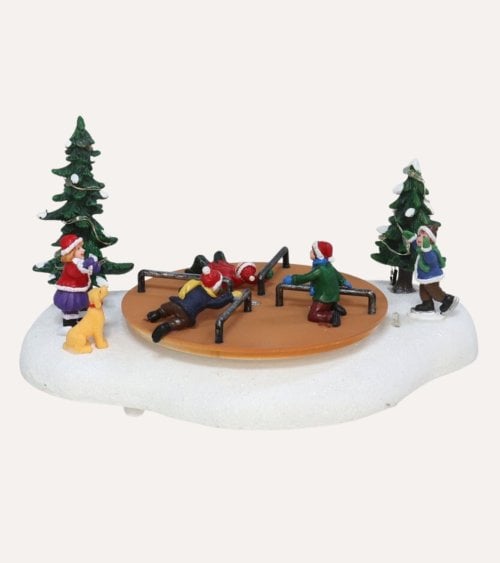 Escena Navidad de Parque con Movimiento