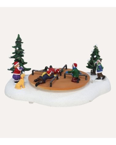 Escena Navidad de Parque con Movimiento