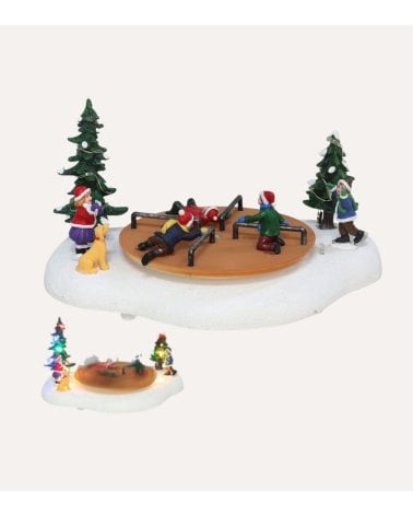 Escena Navidad de Parque con Movimiento