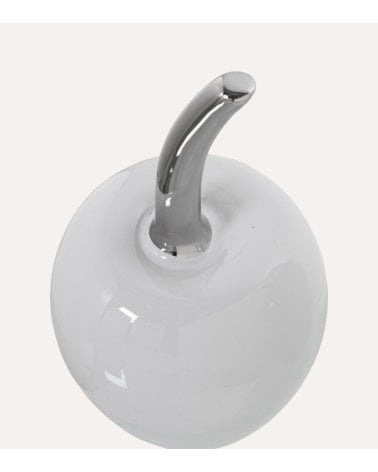 Figura Decorativa de Cereza Blanca de Cerámica