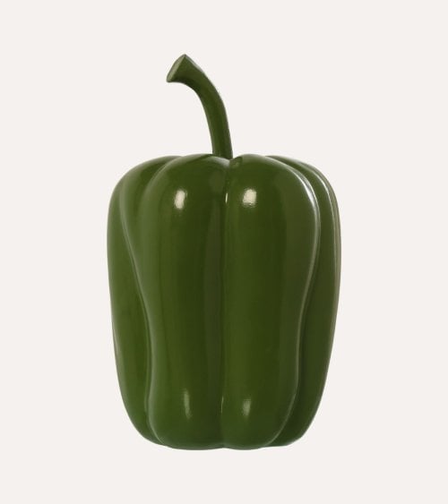 Figura Decorativa de Pimiento de Cerámica