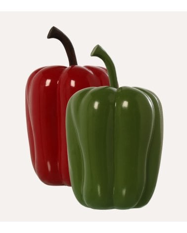 Figura Decorativa de Pimiento de Cerámica
