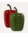 Figura Decorativa de Pimiento de Cerámica