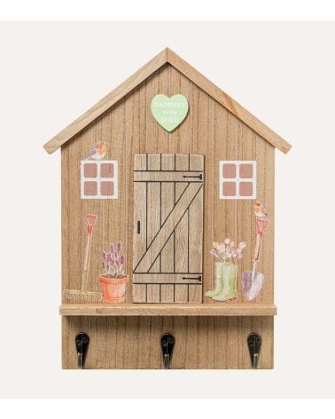 Cuelga Llaves de Casita de Campo de Madera