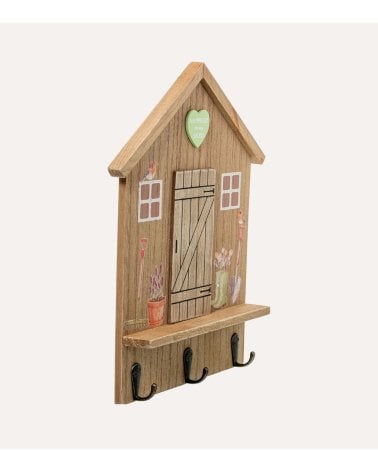 Cuelga Llaves de Casita de Campo de Madera