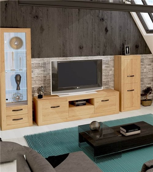 Mueble de TV con Tres Puertas Modelo Viena