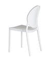 Silla Medallón de Polipropileno en Color Blanco
