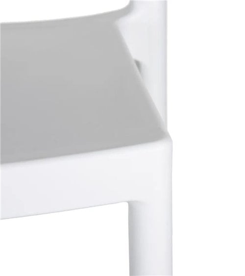 Silla Medallón de Polipropileno en Color Blanco