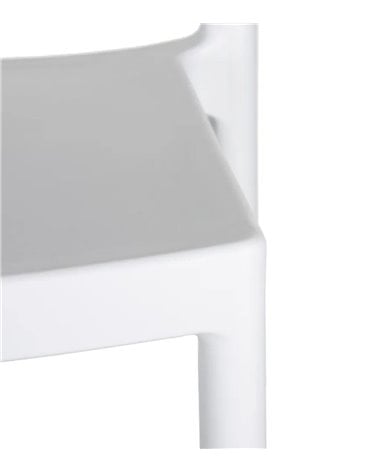 Silla Medallón de Polipropileno en Color Blanco