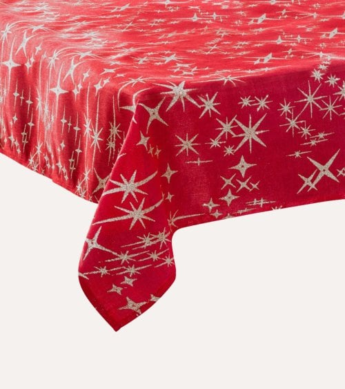 Mantel Navideño Star Rojo Grande