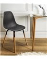 Silla de Comedor de Polipropileno y Madera de Colores Phenix Escandinava