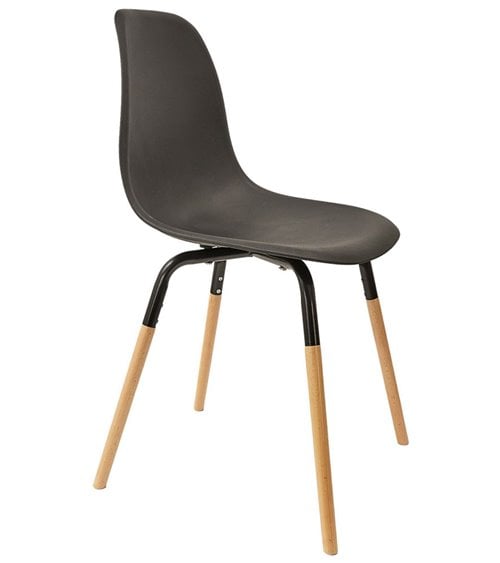 Silla de Comedor de Polipropileno y Madera de Colores Phenix Escandinava