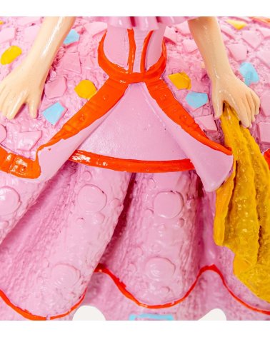 Figura de Menina Elegante Rosa para Decoración