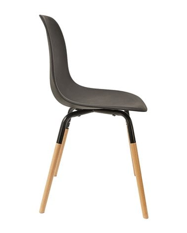 Silla de Comedor de Polipropileno y Madera de Colores Phenix Escandinava