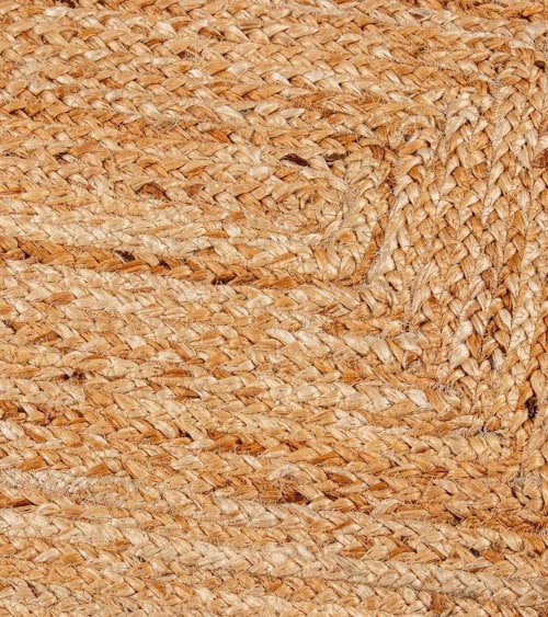 Alfombra con Borde Redondeles Multicolor de Yute