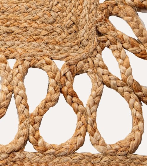 Alfombra Rectangular de Yute