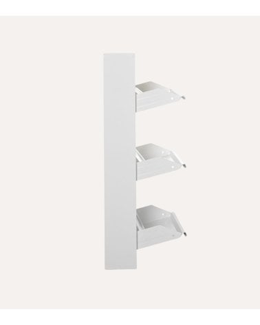 Zapatero Blanco Mate con 3 Trampones de Metal