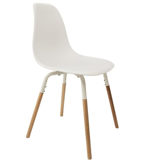 Silla de Comedor de Polipropileno y Madera de Colores Phenix Escandinava